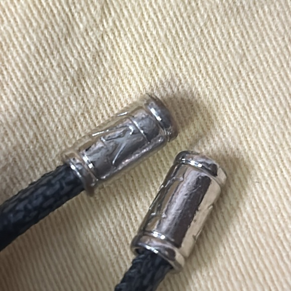 Louis Vuitton Damier Porte Cles black and silver keychain bag charm - Picture 9 of 14